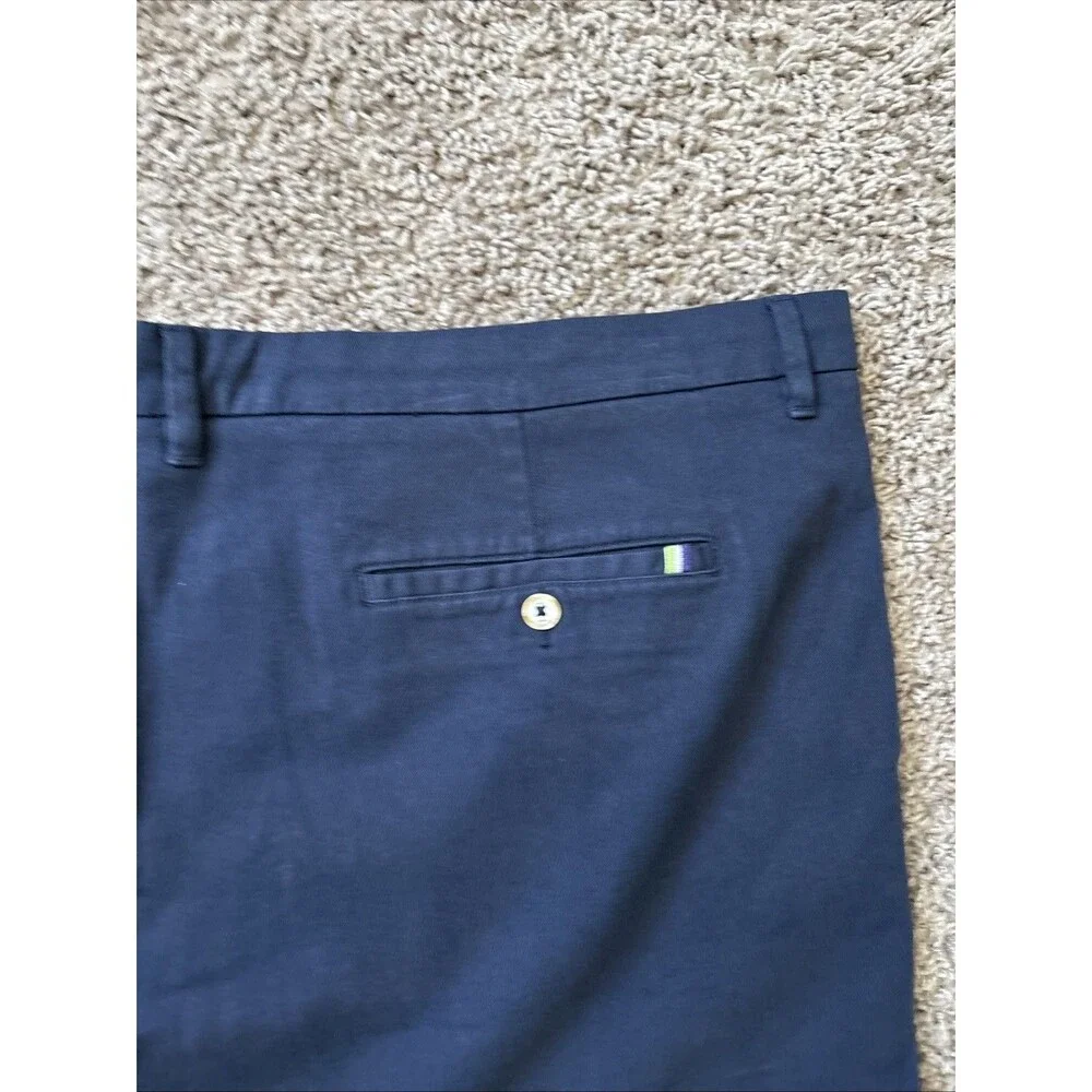 New Robert Graham Navy Chino Short Paisley Lining Assorted Men Classic Size 46